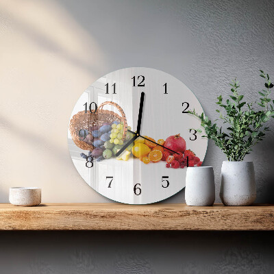 Orologio rotondo Frutta