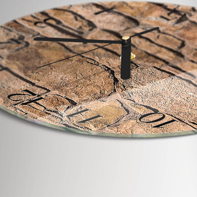 Orologio rotondo Pietre