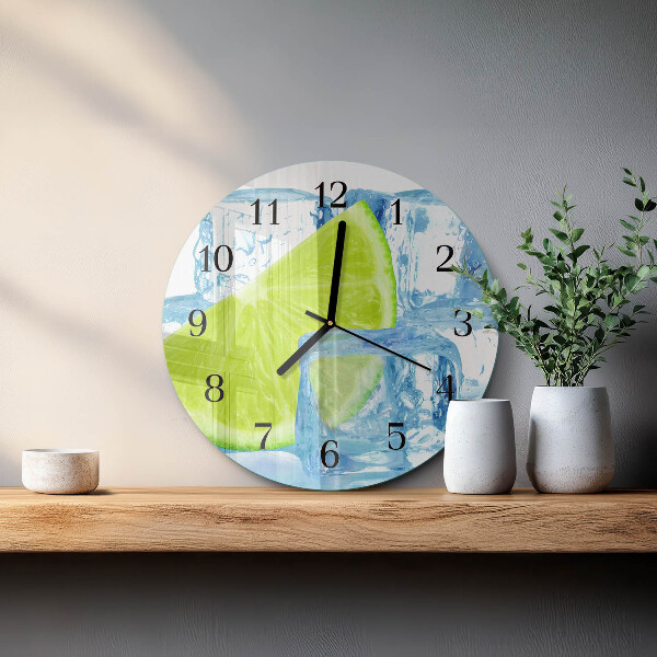 Orologio rotondo Ghiaccio al lime