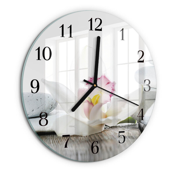 Orologio rotondo Orchidea