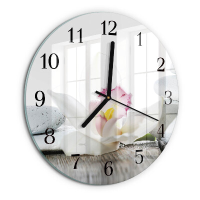 Orologio rotondo Orchidea