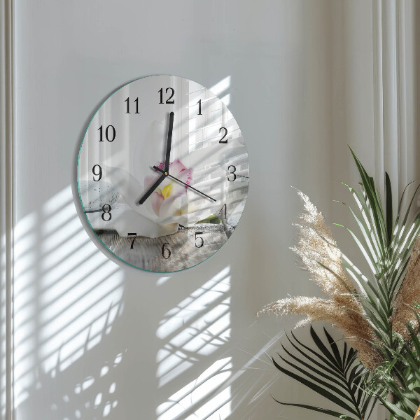 Orologio rotondo Orchidea