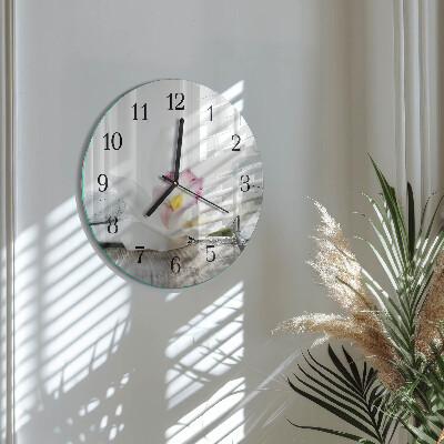Orologio rotondo Orchidea
