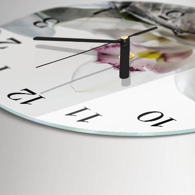 Orologio rotondo Orchidea
