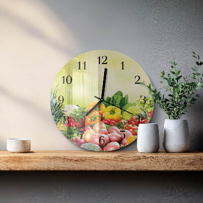 Orologio rotondo Verdure