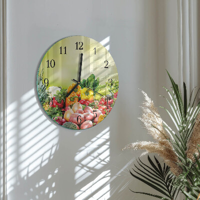 Orologio rotondo Verdure