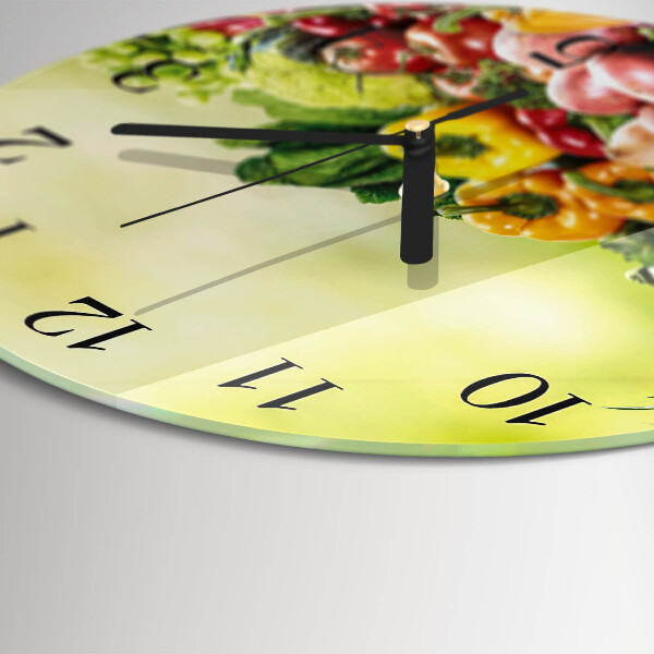 Orologio rotondo Verdure
