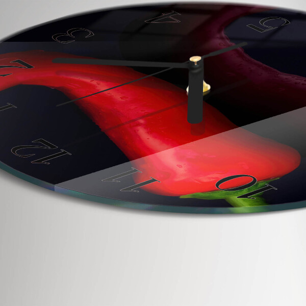 Orologio rotondo peperoncini