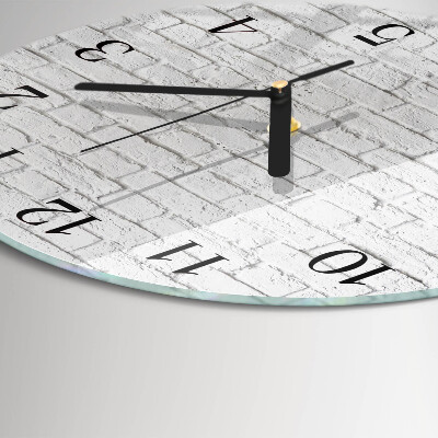 Orologio rotondo Mattone