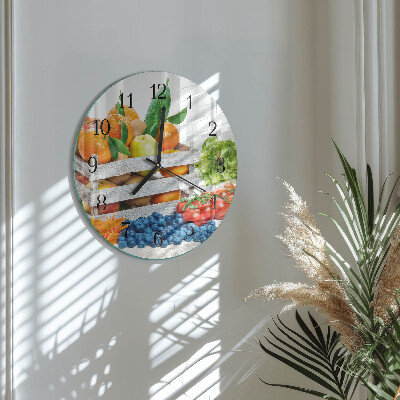 Orologio rotondo Verdure
