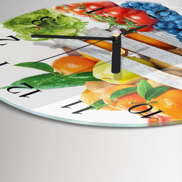 Orologio rotondo Verdure