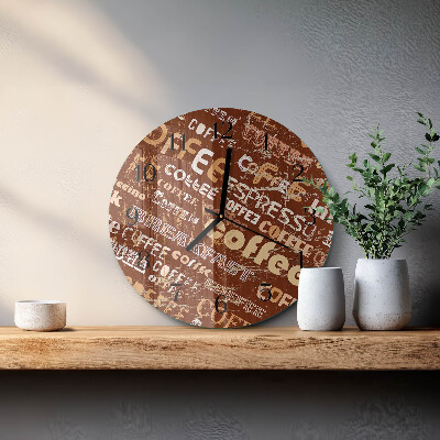 Orologio rotondo Caffè