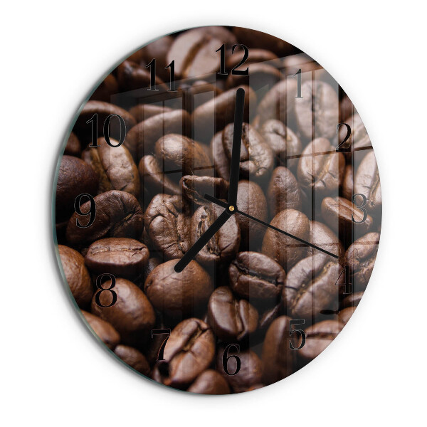 Orologio rotondo chicchi di caffè