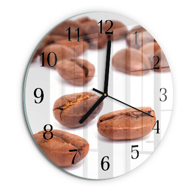 Orologio rotondo chicchi di caffè