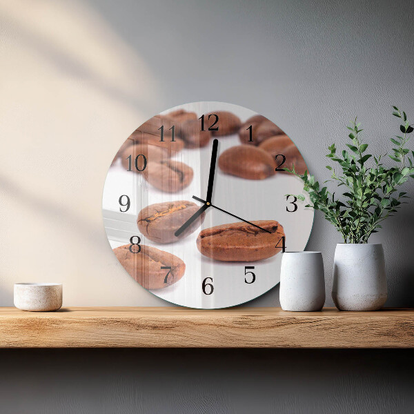 Orologio rotondo chicchi di caffè