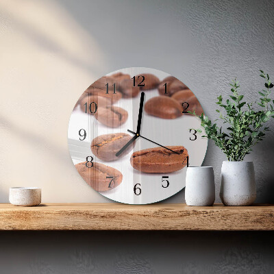 Orologio rotondo chicchi di caffè