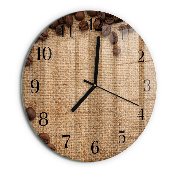 Orologio rotondo chicchi di caffè