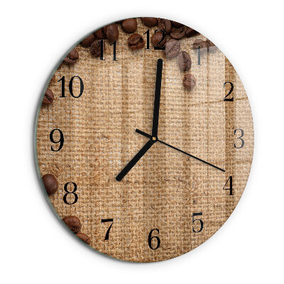 Orologio rotondo chicchi di caffè