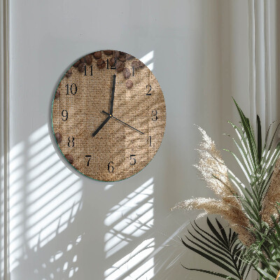 Orologio rotondo chicchi di caffè