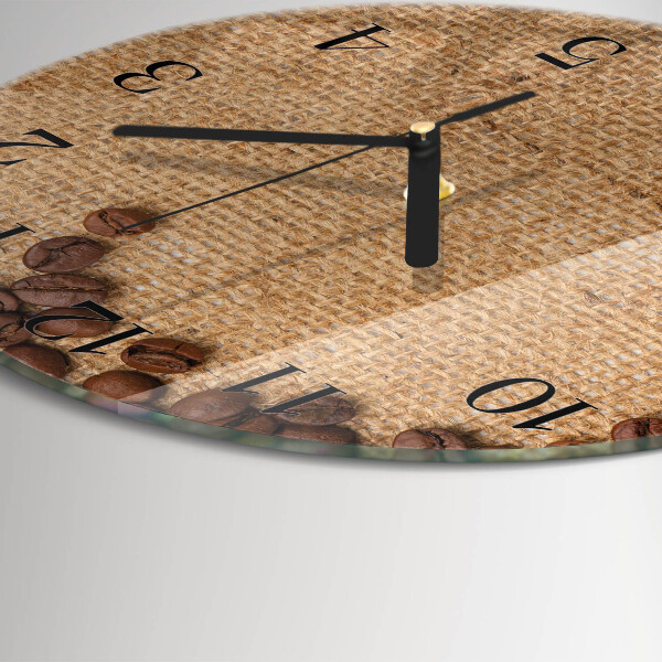 Orologio rotondo chicchi di caffè