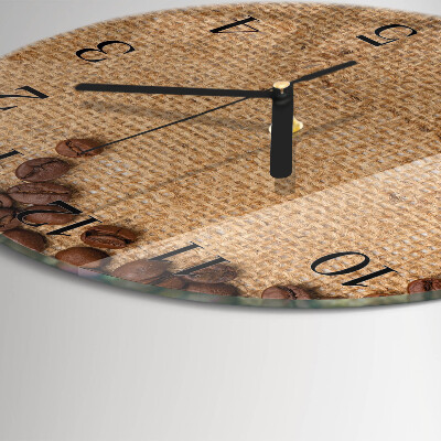 Orologio rotondo chicchi di caffè