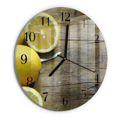 Orologio rotondo limoni succosi