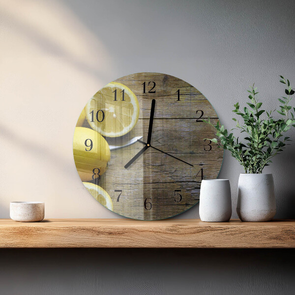 Orologio rotondo limoni succosi
