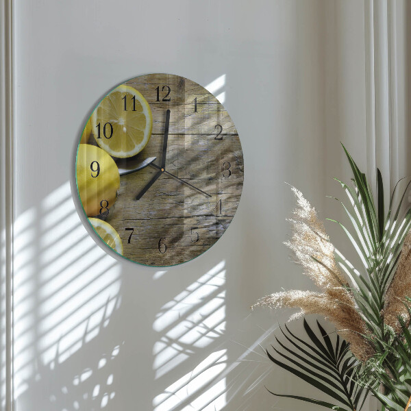 Orologio rotondo limoni succosi