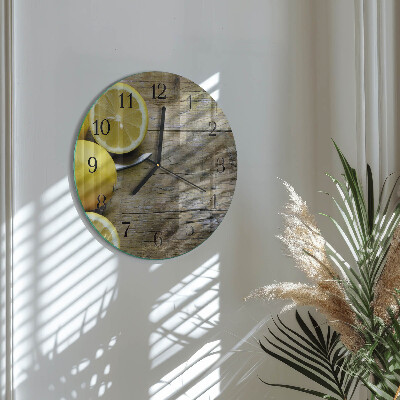 Orologio rotondo limoni succosi