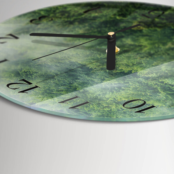 Orologio rotondo Foresta nebbiosa
