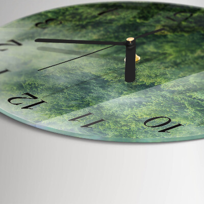 Orologio rotondo Foresta nebbiosa