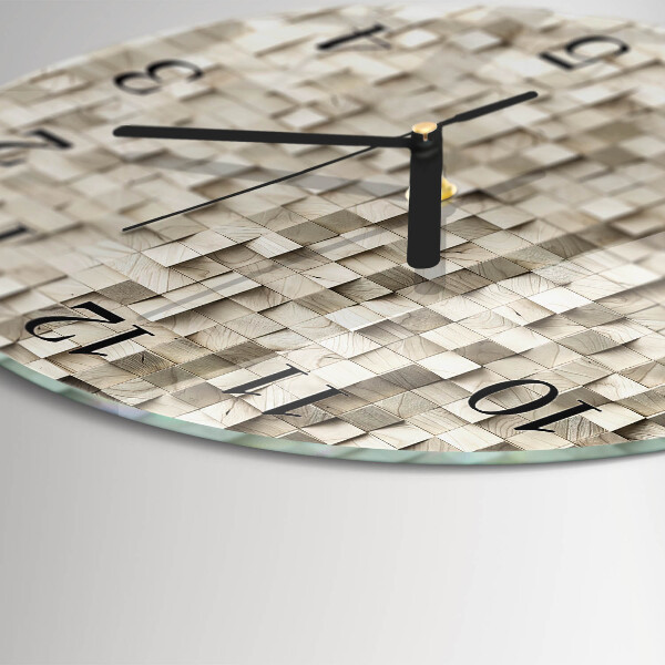 Orologio rotondo mosaico in stucco
