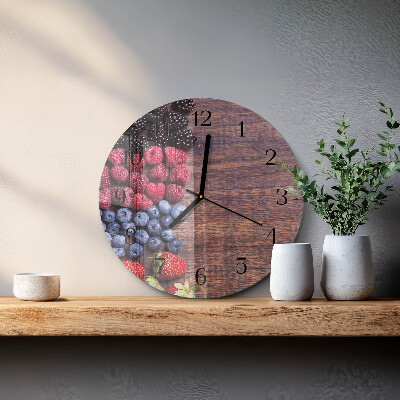 Orologio rotondo Frutti di bosco