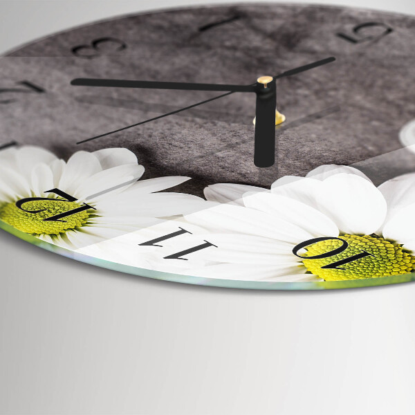 Orologio rotondo Fiori e pietre