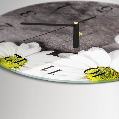 Orologio rotondo Fiori e pietre
