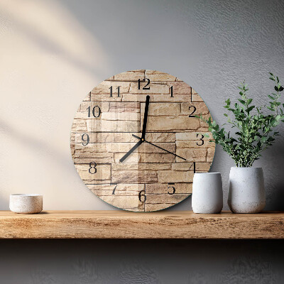 Orologio rotondo Clinker