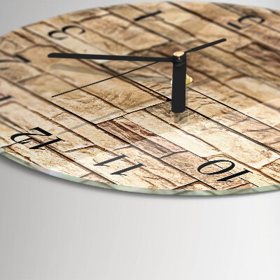 Orologio rotondo Clinker