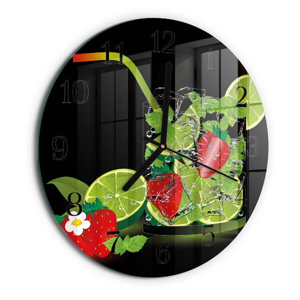 Orologio rotondo Fragola e lime