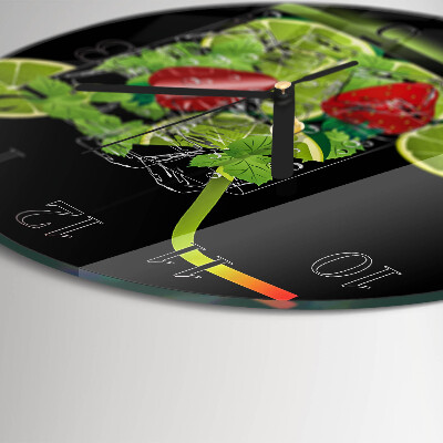 Orologio rotondo Fragola e lime