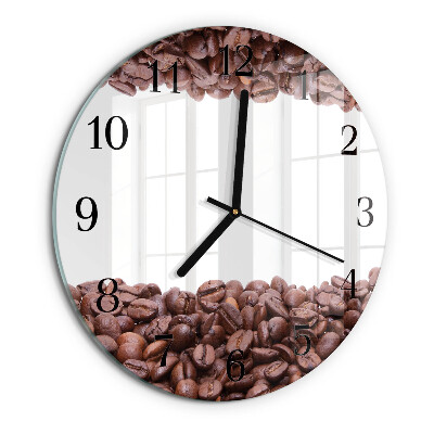 Orologio rotondo chicchi di caffè