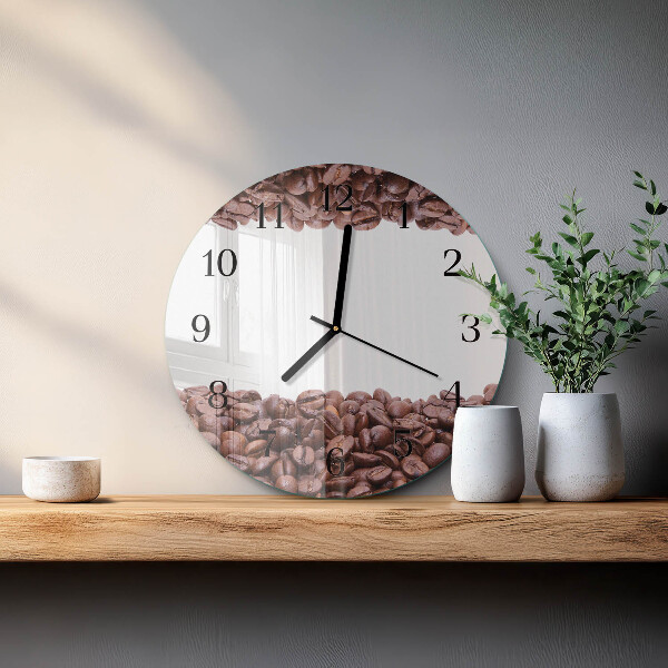 Orologio rotondo chicchi di caffè
