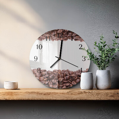 Orologio rotondo chicchi di caffè
