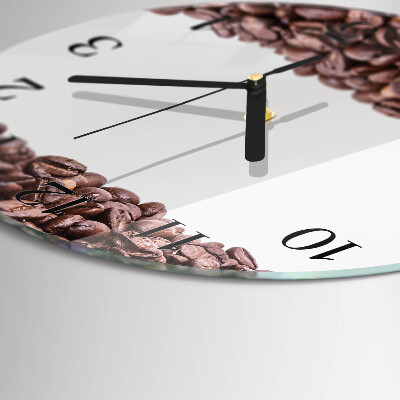 Orologio rotondo chicchi di caffè