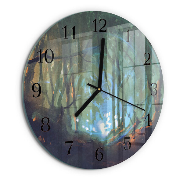 Orologio rotondo Foresta mistica