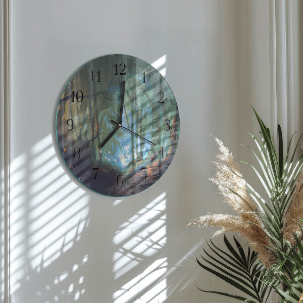 Orologio rotondo Foresta mistica