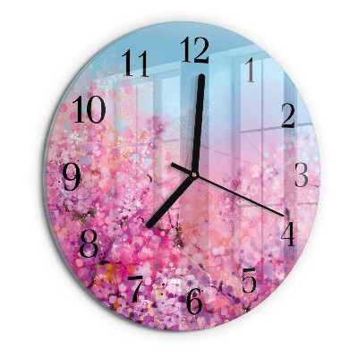 Orologio rotondo Motivo floreale
