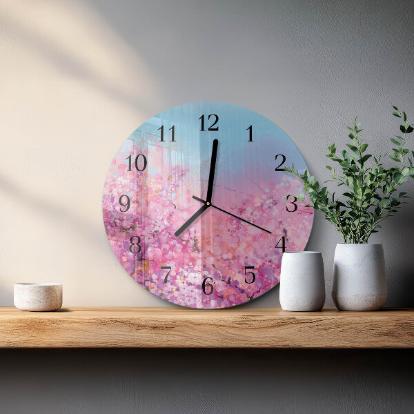 Orologio rotondo Motivo floreale