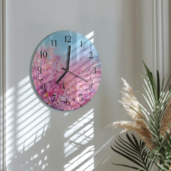 Orologio rotondo Motivo floreale