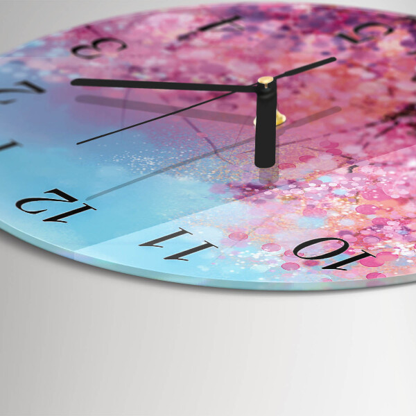 Orologio rotondo Motivo floreale