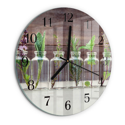 Orologio rotondo erbe